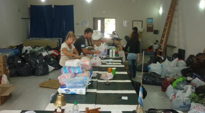 Donaciones por inundaciones en La Plata