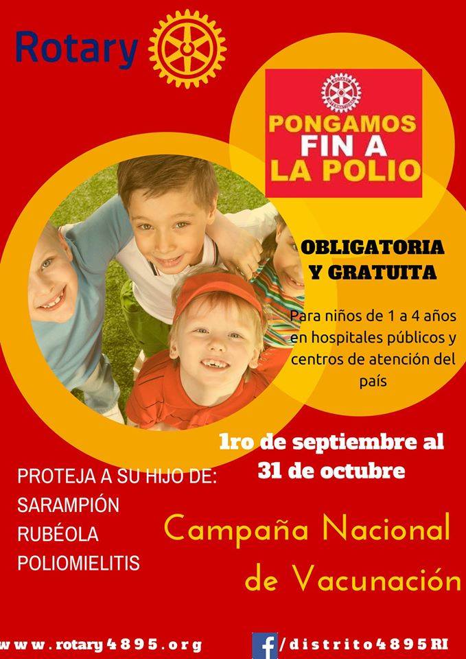 Campaña Nacional de Vacunación del Distrito 4895