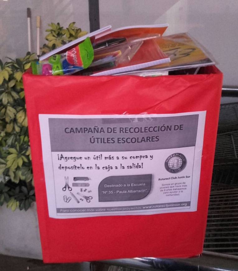 Recolección anual de útiles escolares