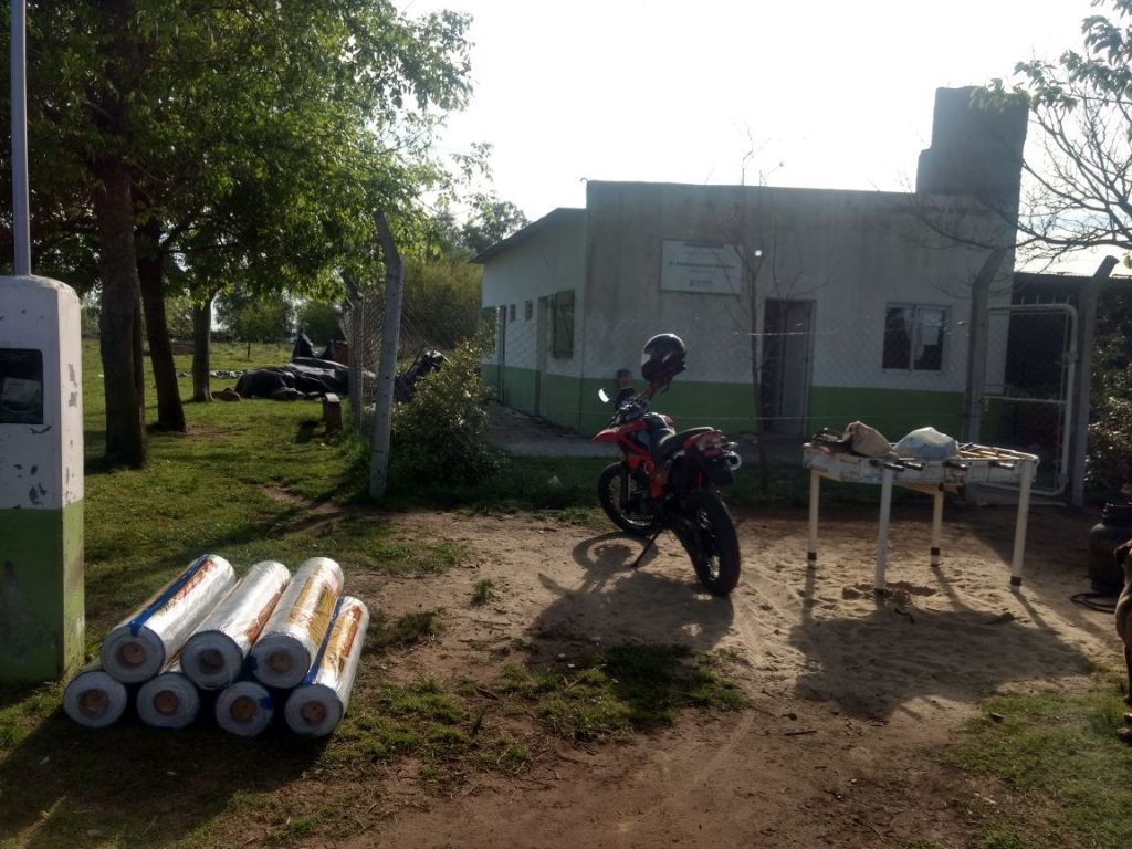Entrega de membrana asfaltica a Unidad Sanitaria